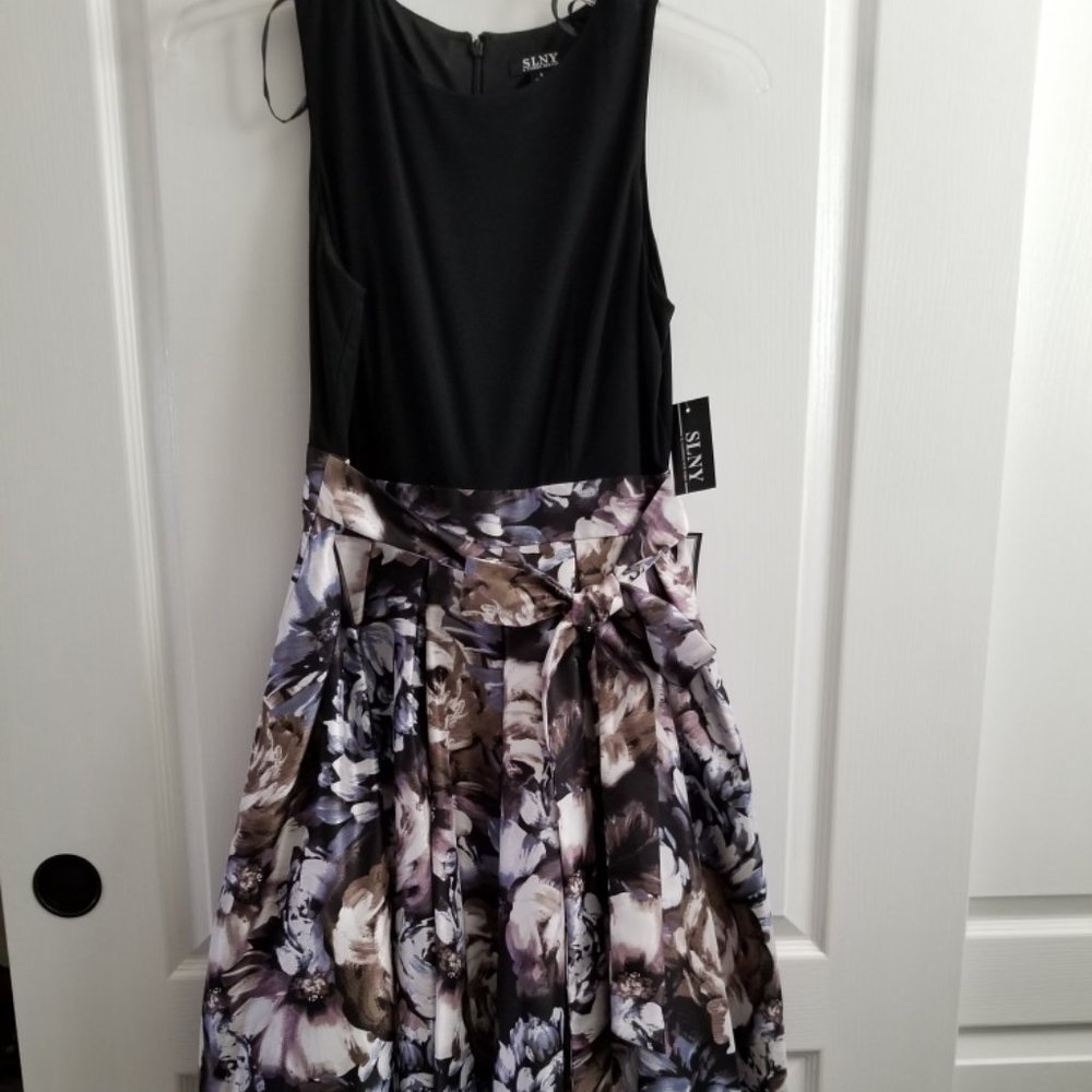 SL Fashions Belted Hi-Lo Tea Dress